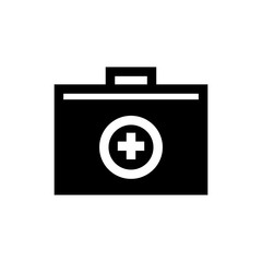 medical kit icon vector glyph style. medicine icon