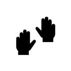 medical gloves icon vector glyph style. medicine icon