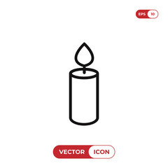 Candle vector icon