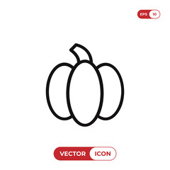 Pumpkin vector icon