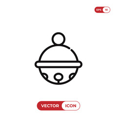 Toy bell vector icon