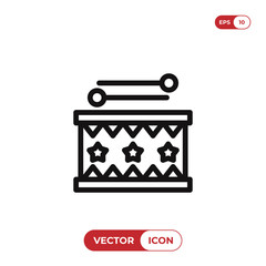 Drum vector icon