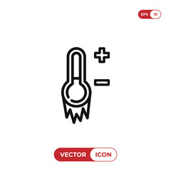 Thermometer vector icon