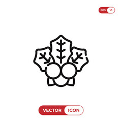 Mistletoe vector icon