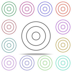 target icon. Elements of finance in multi color style icons. Simple icon for websites, web design, mobile app, info graphics