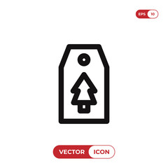 Price tag for Christmas vector icon