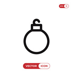 Fototapeta premium Christmas ball icon