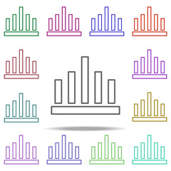 statistics icon. Elements of finance in multi color style icons. Simple icon for websites, web design, mobile app, info graphics