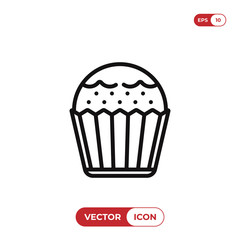 Cupcake vector icon
