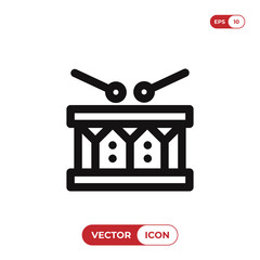Drum vector icon