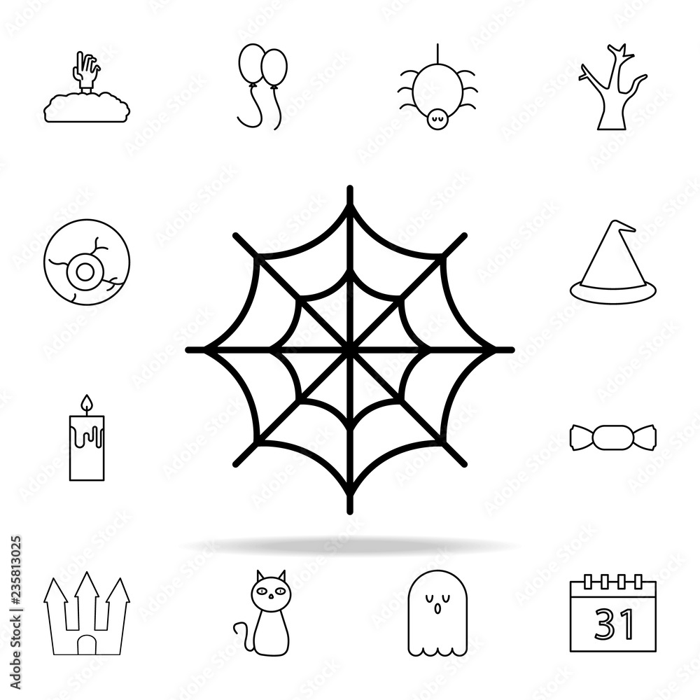Poster web icon. halloween icons universal set for web and mobile