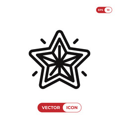 Christmas star vector icon