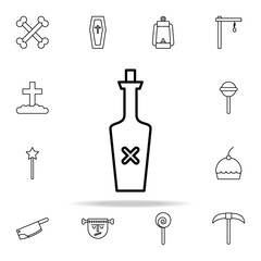 poison icon. halloween icons universal set for web and mobile