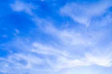blue sky with tiny clouds. environment concept.