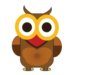 sweet owl open eyes very big