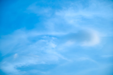 blue sky with tiny clouds. environment concept.