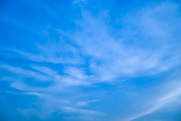 blue sky with tiny clouds. environment concept.