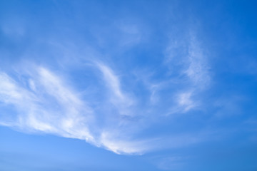 blue sky with tiny clouds. environment concept.