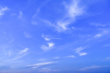 Fototapeta premium blue sky with tiny clouds. environment concept.