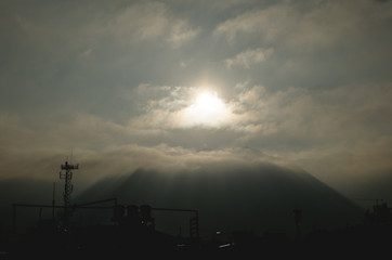 sunrise over the mountains