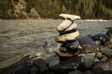 Fototapeta premium Cairn in Denali National Park Alaska