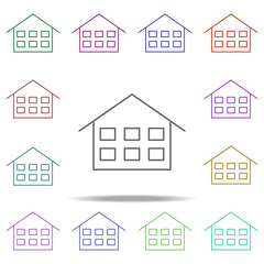 house icon. Elements of education in multi color style icons. Simple icon for websites, web design, mobile app, info graphics