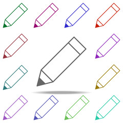 pencil icon. Elements of education in multi color style icons. Simple icon for websites, web design, mobile app, info graphics