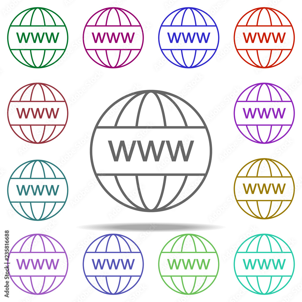 Poster online training icon. elements of education in multi color style icons. simple icon for websites, we