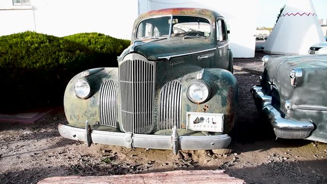 Rusted out 1941 Packard?