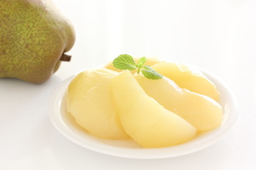 洋梨のコンポート