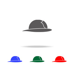 helmet icon. Elements of fireman in multi colored icons. Premium quality graphic design icon. Simple icon for websites, web design, mobile app, info graphics