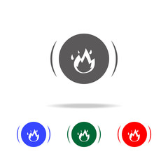 fire siren icon. Elements of fireman in multi colored icons. Premium quality graphic design icon. Simple icon for websites, web design, mobile app, info graphics