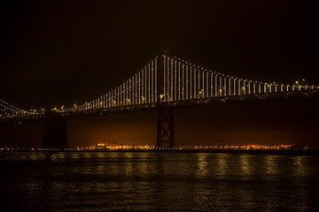 Fototapeta na wymiar Oakland bay bridge