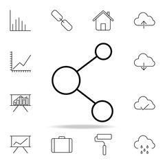 circle communication icon. Detailed set of simple icons. Premium graphic design. One of the collection icons for websites, web design, mobile app