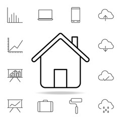house icon. Detailed set of simple icons. Premium graphic design. One of the collection icons for websites, web design, mobile app