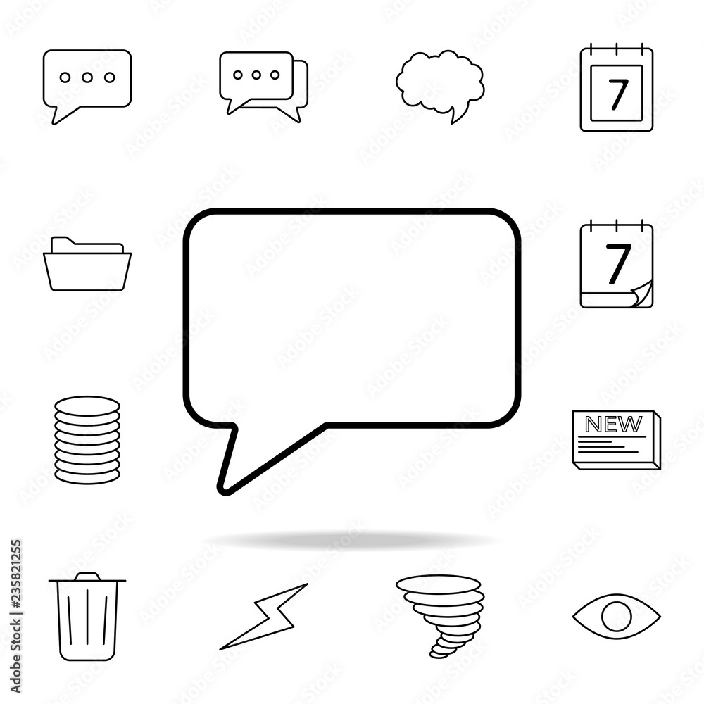 Poster bubble messages icon. detailed set of simple icons. premium graphic design. one of the collection ic