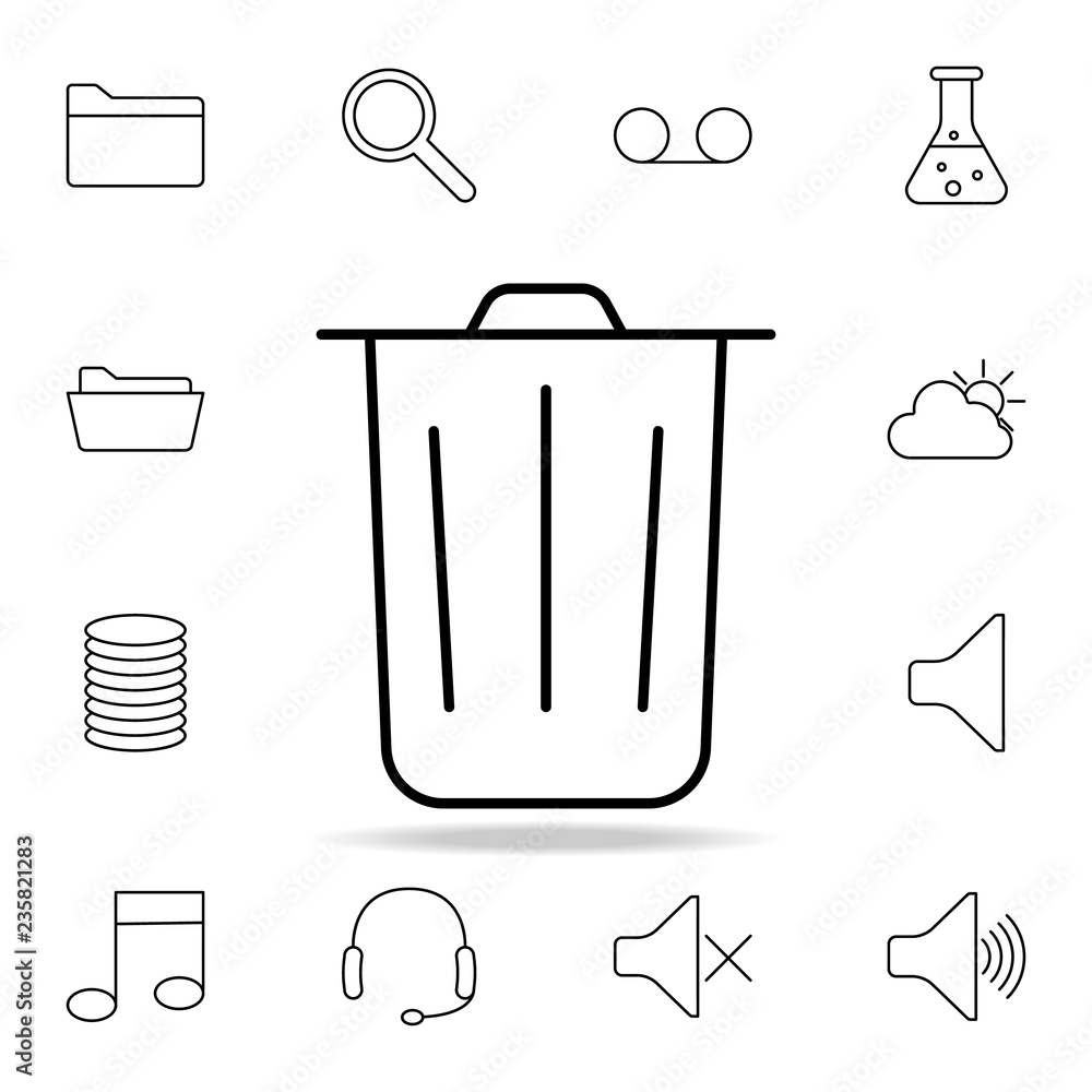 Poster bucket icon. detailed set of simple icons. premium graphic design. one of the collection icons for w