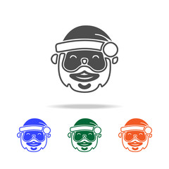 Santa Claus icon. Elements of Christmas holidays in multi colored icons. Premium quality graphic design icon. Simple icon for websites, web design, mobile app
