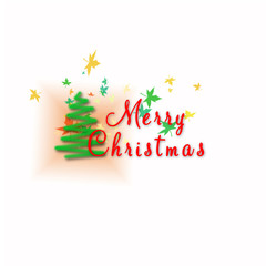 Merry Christmas  Lettering design card template and Creative typography for Holiday Greeting Gift Poster.