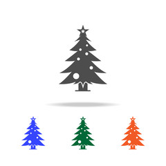 Christmas pine tree icon. Elements of Christmas holidays in multi colored icons. Premium quality graphic design icon. Simple icon for websites, web design, mobile app