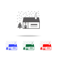 Christmas decoration house icon. Elements of Christmas holidays in multi colored icons. Premium quality graphic design icon. Simple icon for websites, web design, mobile app