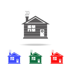 Detailed winter house on snowy icon. Elements of Christmas holidays in multi colored icons. Premium quality graphic design icon. Simple icon for websites, web design, mobile app