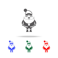 Funny Santa Claus character icon. Elements of Christmas holidays in multi colored icons. Premium quality graphic design icon. Simple icon for websites, web design, mobile app
