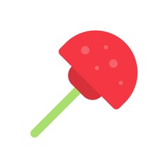 lollipop icon. flat design xmas food set