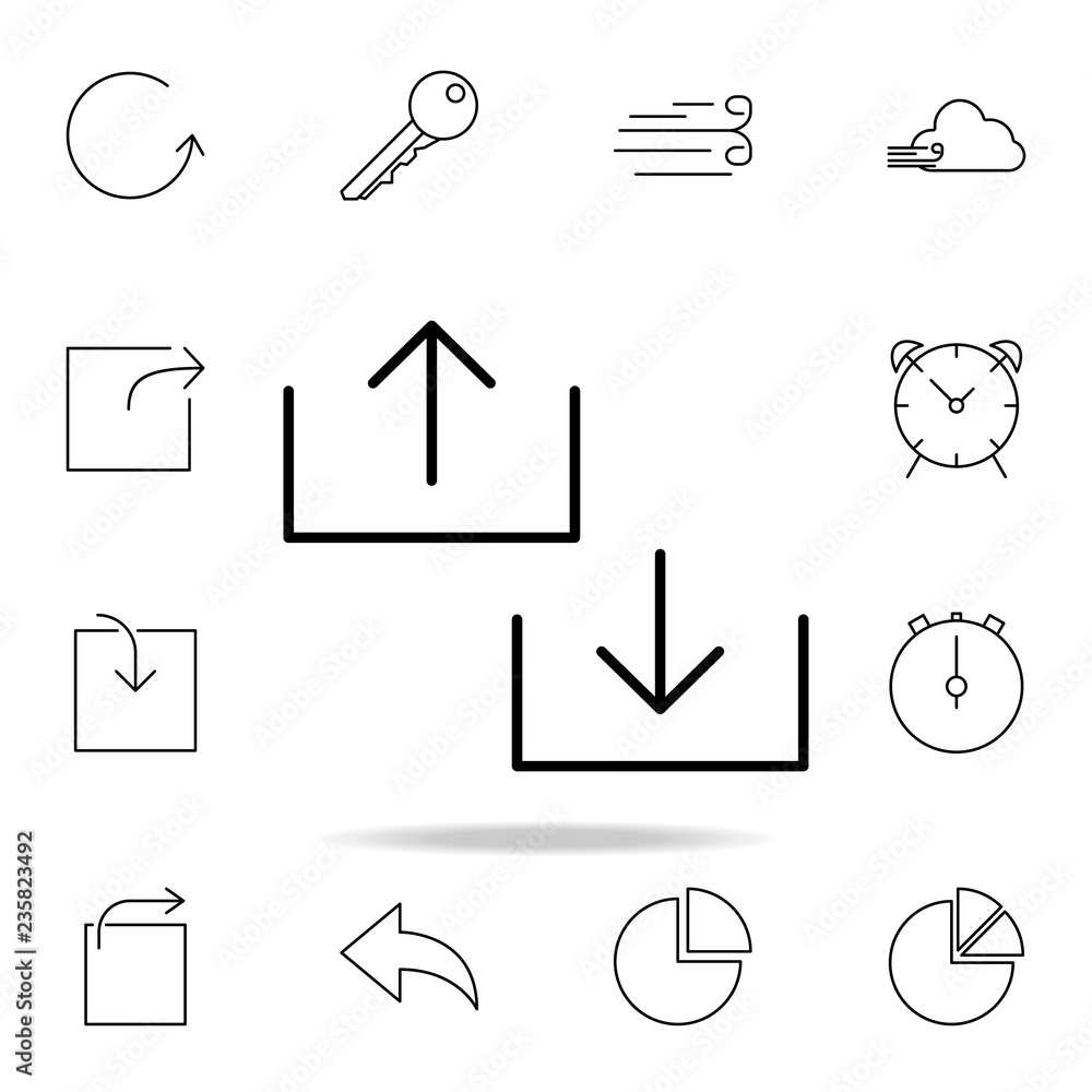 Poster loading and unloading sign icon. detailed set of simple icons. premium graphic design. one of the co