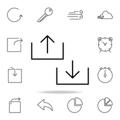 loading and unloading sign icon. Detailed set of simple icons. Premium graphic design. One of the collection icons for websites, web design, mobile app