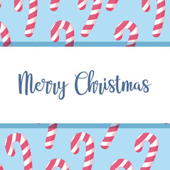 Obraz premium christmas sweet cane icon pattern