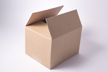 cardboard package box isolated.