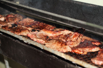 meat on the grill