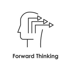 head, arrow icon with name